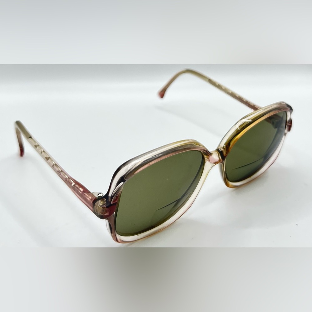 Vintage Avant Garde Sandy Gray Translucent Oval Sunglasses Frames Only